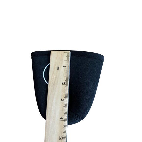 Java Sok Insulated Sleeve Cold Coffee Used Black with White Lettering Reusable S - Picture 6 of 8